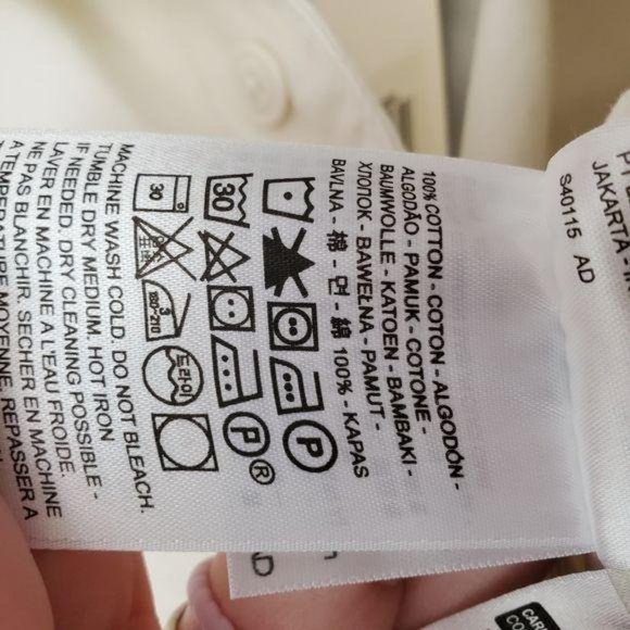 LEVI'S Utility Jumpsuit Cream Long Sleeves Collar - Picture 11 of 14